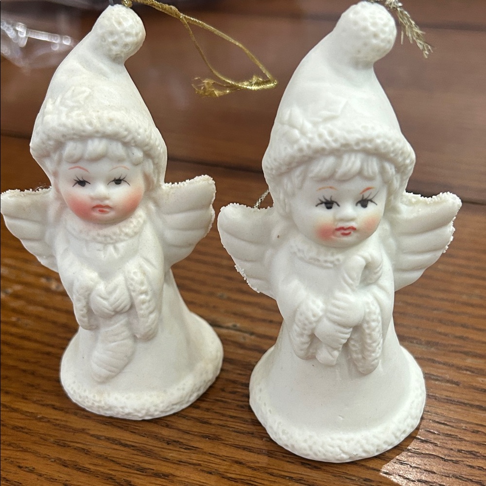 White Angel Bell Figurines / Ornaments
